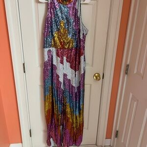 Hutch Rainbow Sequin Jumpsuit
